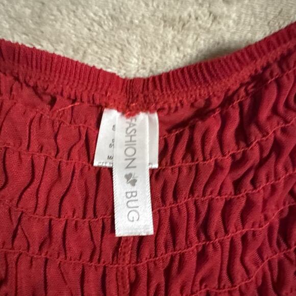 Vintage fashion bug ruffled Red And Black underwear Size 7 - Picture 3 of 6